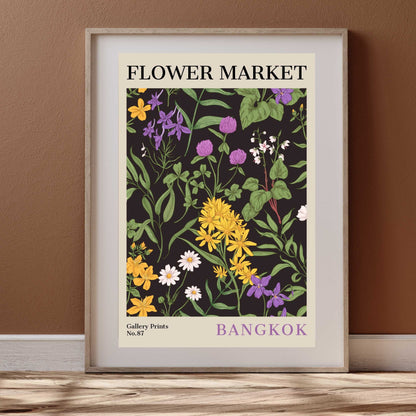 Bangkok Flower Market Poster | S02