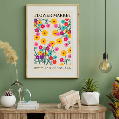 San Francisco Flower Market Poster | S01