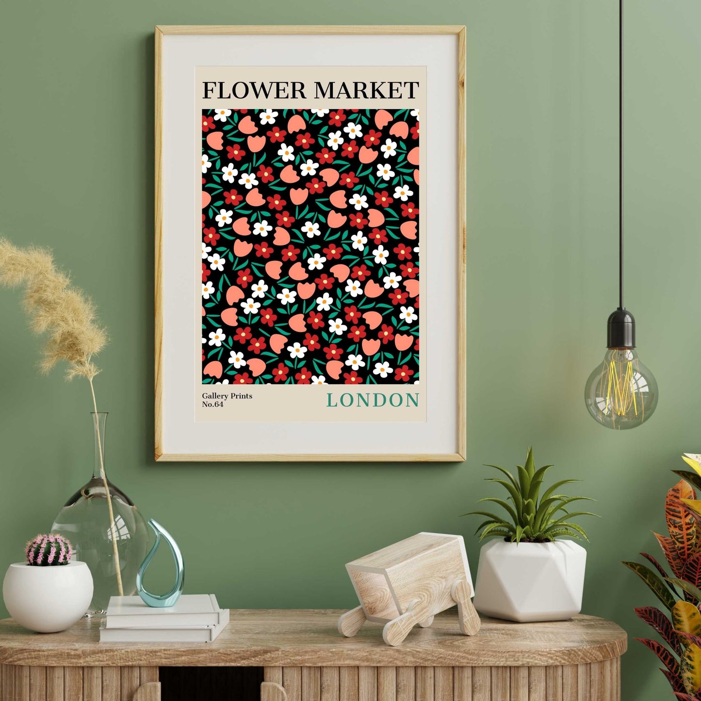 London Flower Market Poster | S02
