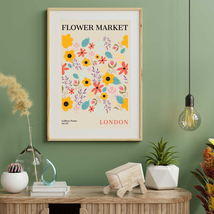 London Flower Market Poster | S01