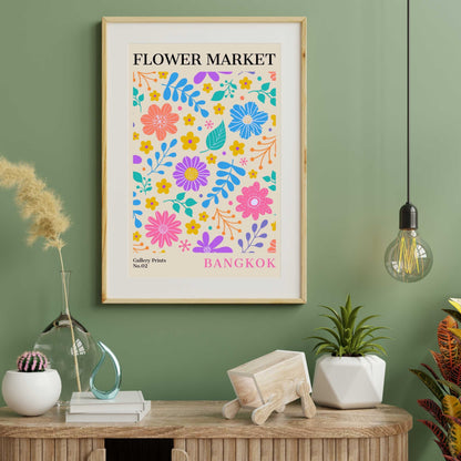 Bangkok Flower Market Poster | S01