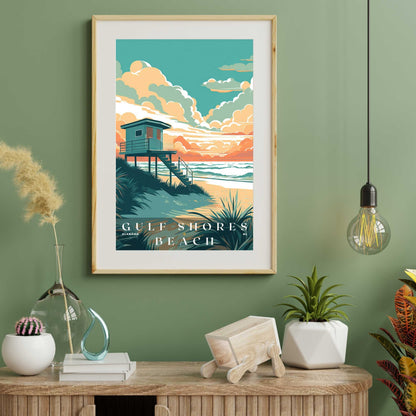 Gulf Shores Beach Poster | US Travel | S01