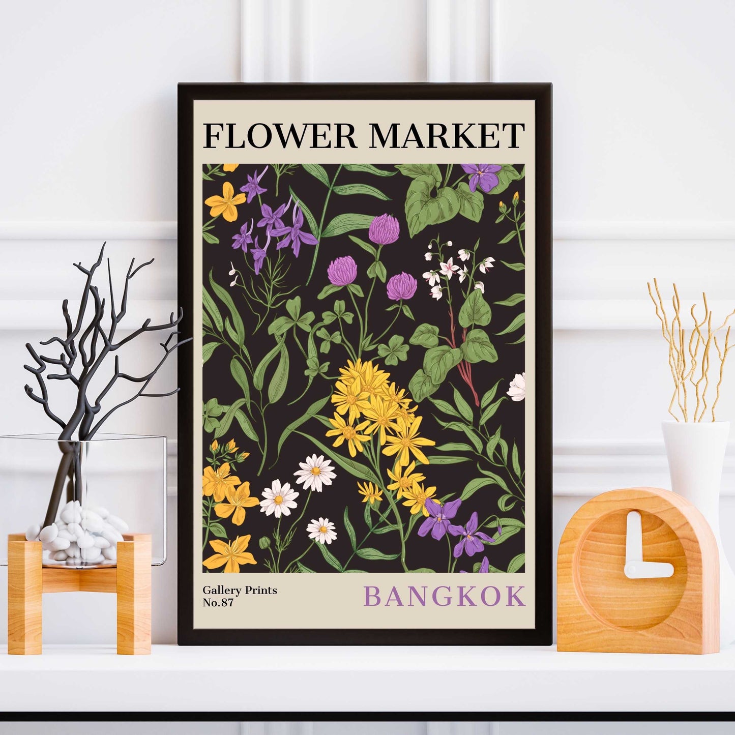 Bangkok Flower Market Poster | S02