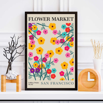 San Francisco Flower Market Poster | S01