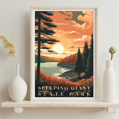 Sleeping Giant State Park Poster | US Travel | S01