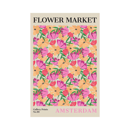 Amsterdam Flower Market Poster | S02