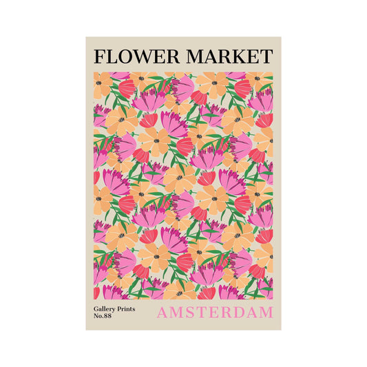 Amsterdam Flower Market Poster | S02