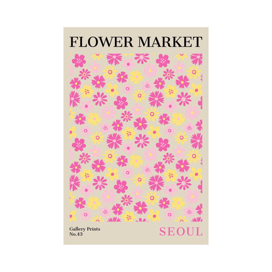 Seoul Flower Market Poster | S01