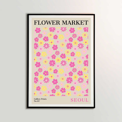 Seoul Flower Market Poster | S01