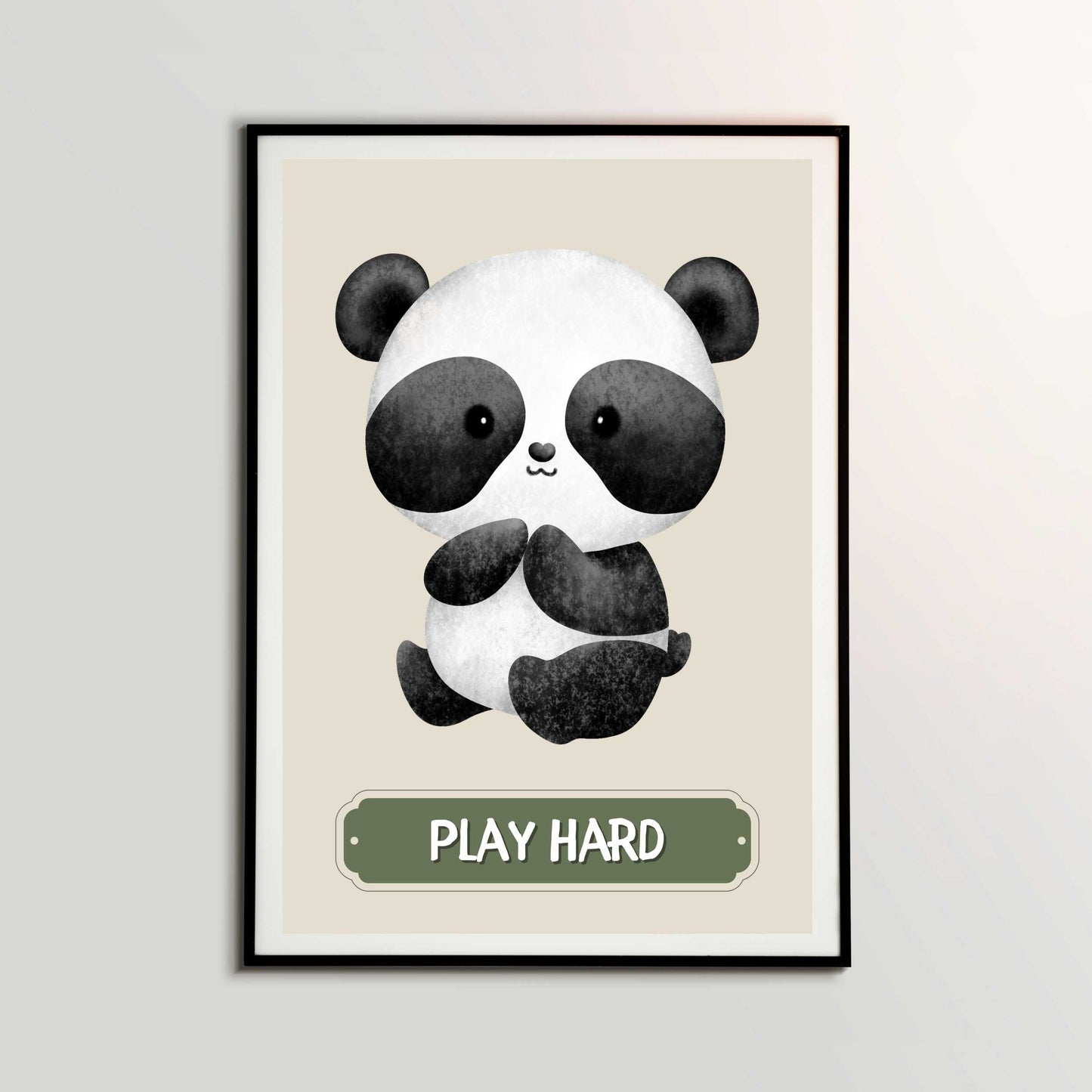 Play Hard Panda Poster | S01