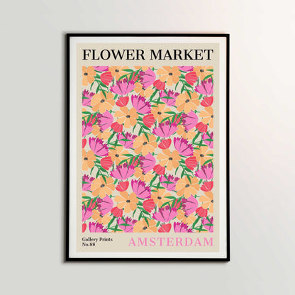 Amsterdam Flower Market Poster | S02