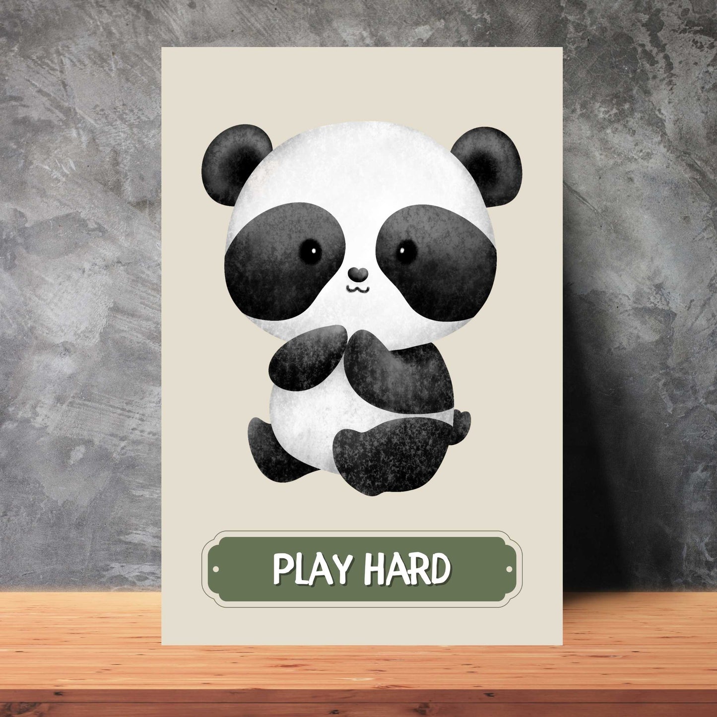 Play Hard Panda Poster | S01