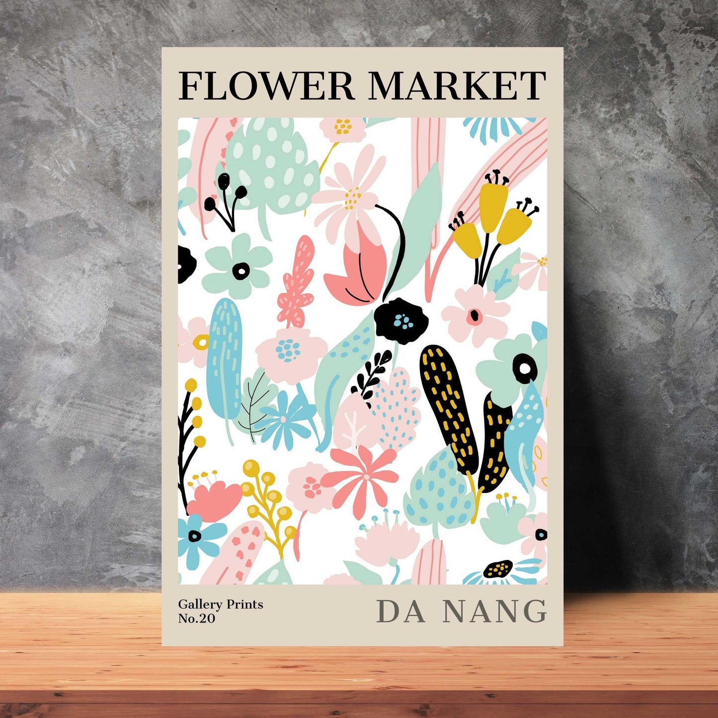 Da Nang Flower Market Poster | S01