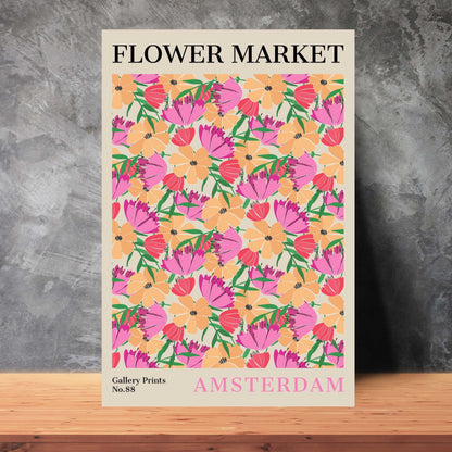 Amsterdam Flower Market Poster | S02