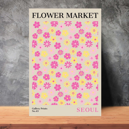 Seoul Flower Market Poster | S01