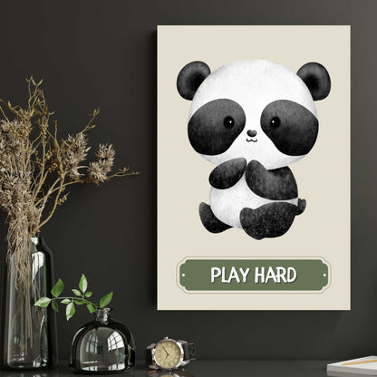 Play Hard Panda Poster | S01