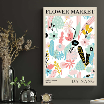 Da Nang Flower Market Poster | S01