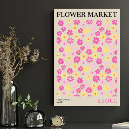 Seoul Flower Market Poster | S01