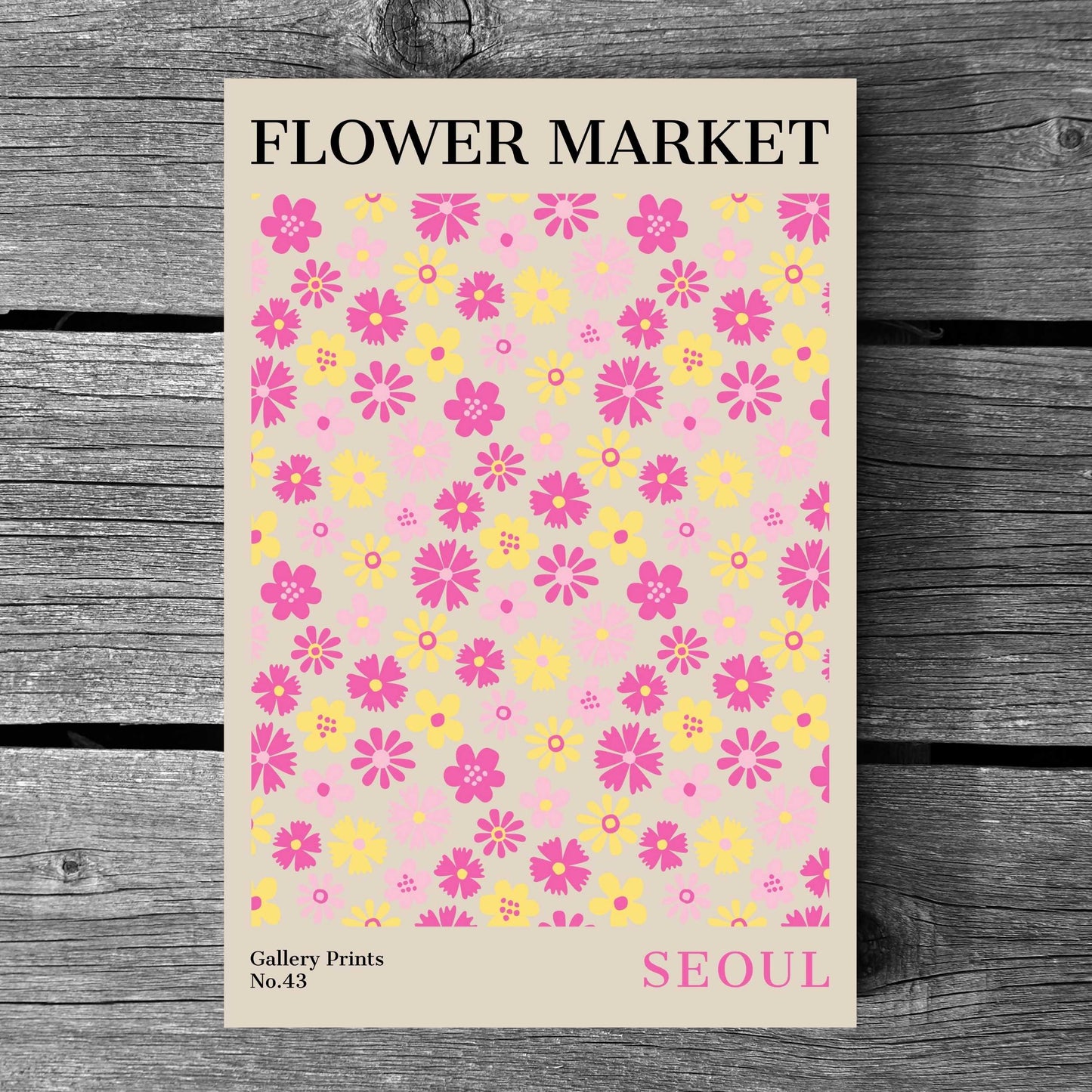 Seoul Flower Market Poster | S01