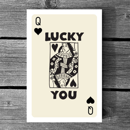 Lucky You Queen of Spades Poster