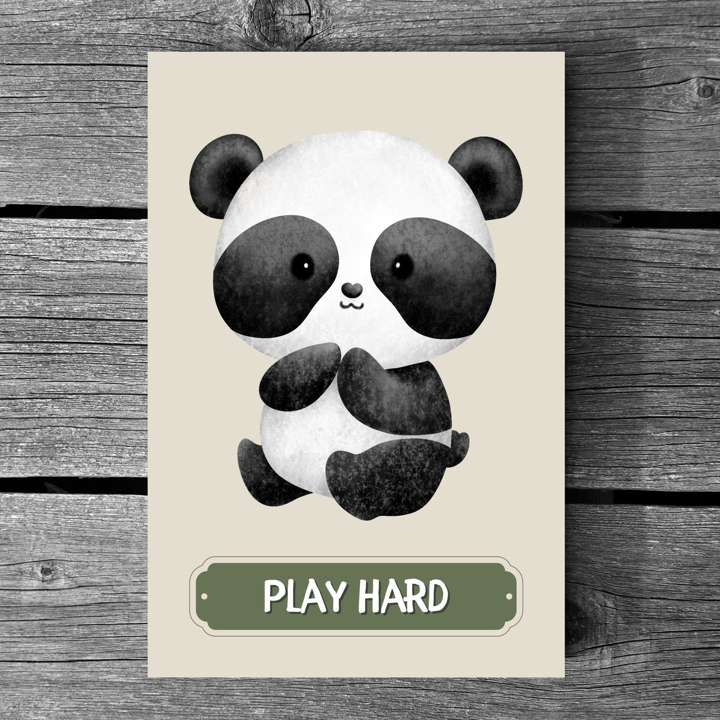 Play Hard Panda Poster | S01