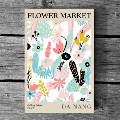 Da Nang Flower Market Poster | S01