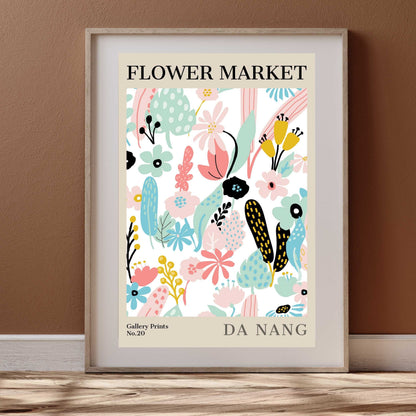 Da Nang Flower Market Poster | S01