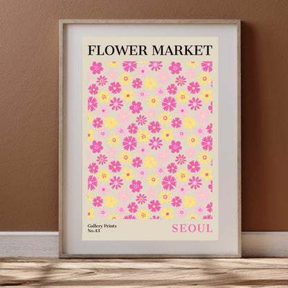 Seoul Flower Market Poster | S01