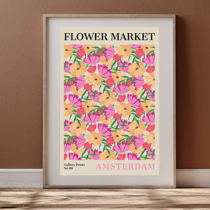 Amsterdam Flower Market Poster | S02