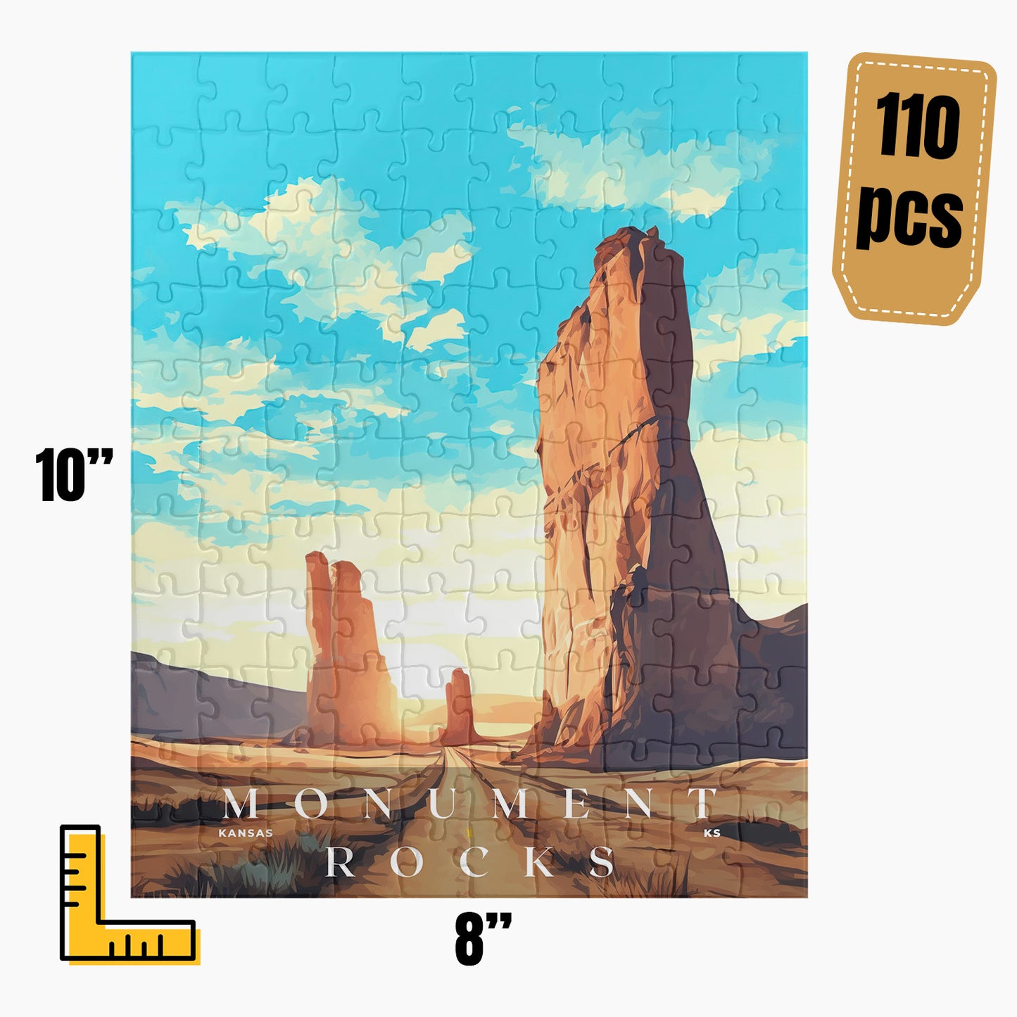 Monument Rocks Puzzle | US Travel | S01