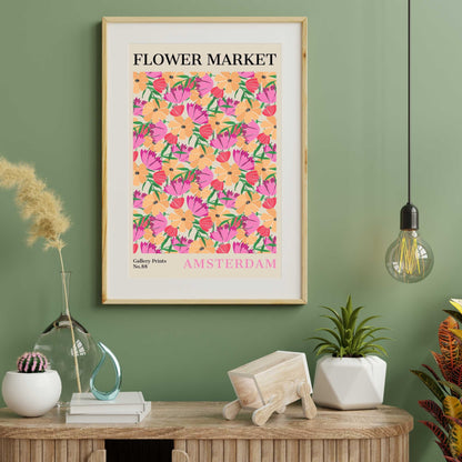 Amsterdam Flower Market Poster | S02