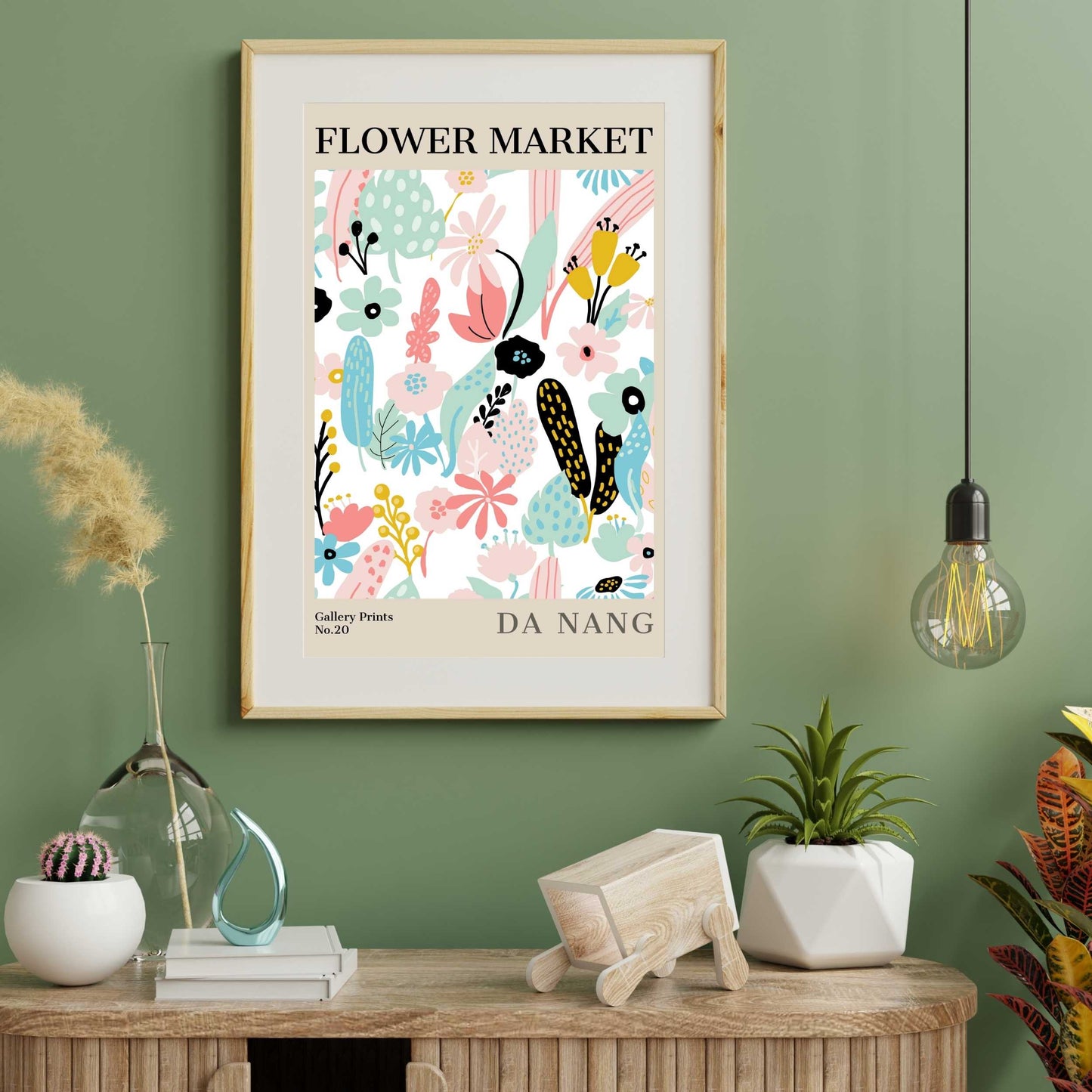 Da Nang Flower Market Poster | S01