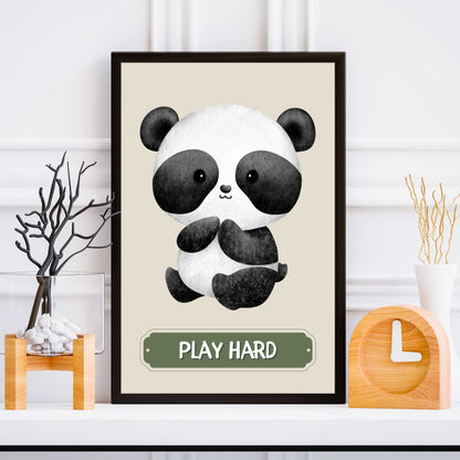 Play Hard Panda Poster | S01