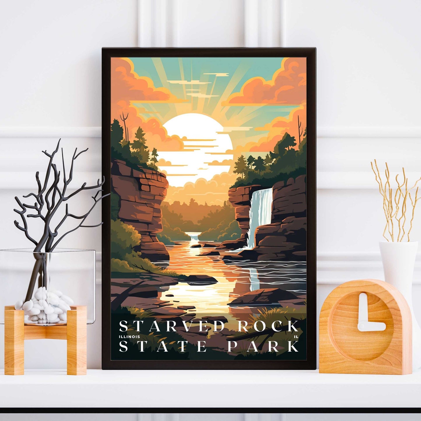 Starved Rock State Park Poster | US Travel | S01