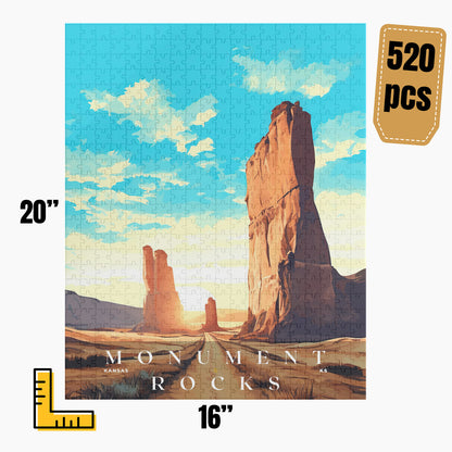 Monument Rocks Puzzle | US Travel | S01