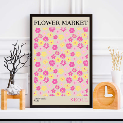 Seoul Flower Market Poster | S01