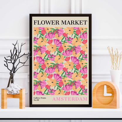 Amsterdam Flower Market Poster | S02