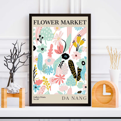 Da Nang Flower Market Poster | S01