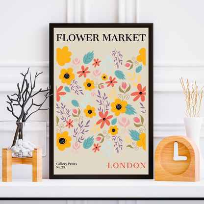 London Flower Market Poster | S01