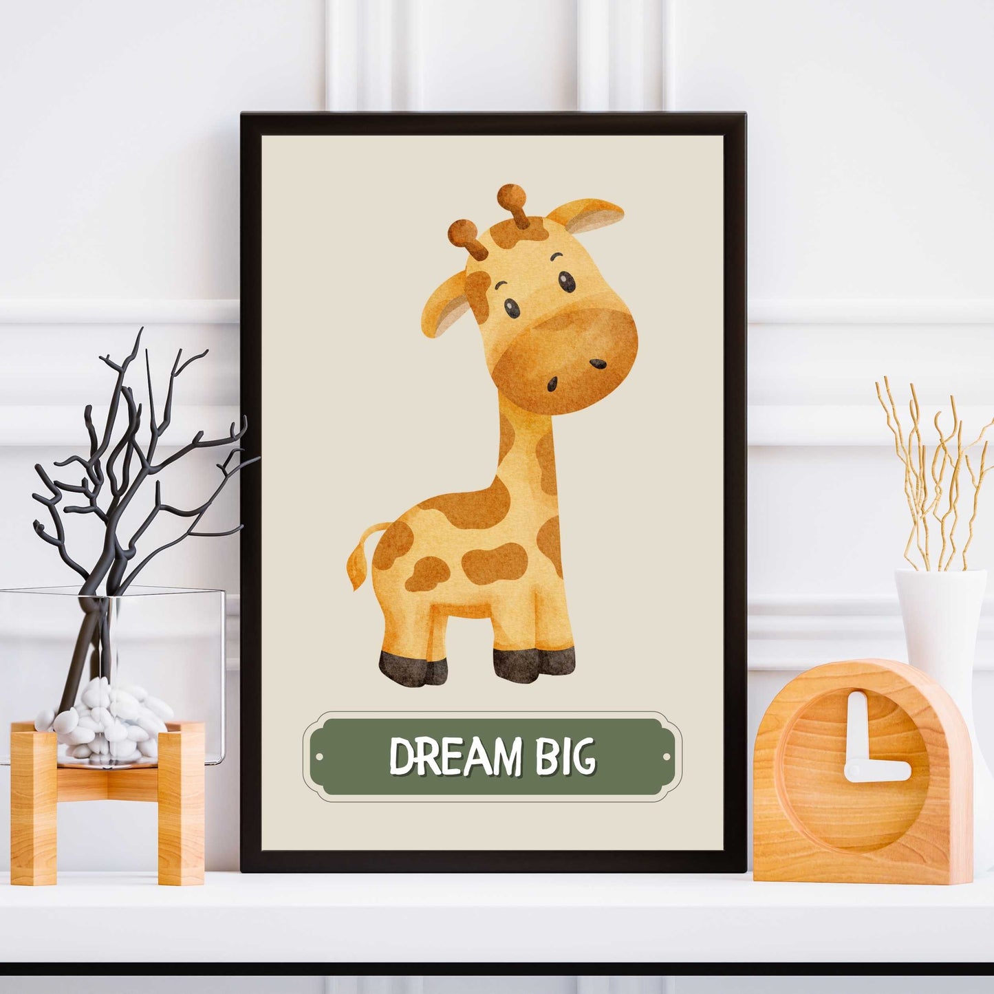 Dream Big Giraffe Poster | S01