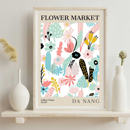 Da Nang Flower Market Poster | S01