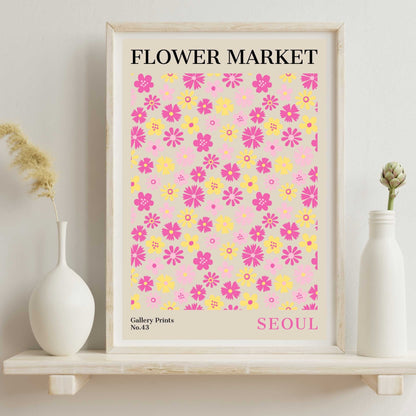 Seoul Flower Market Poster | S01