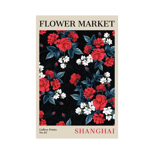 Shanghai Flower Market Poster | S01