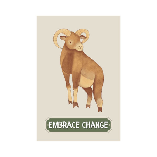 Embrace Change Goat Poster | S01