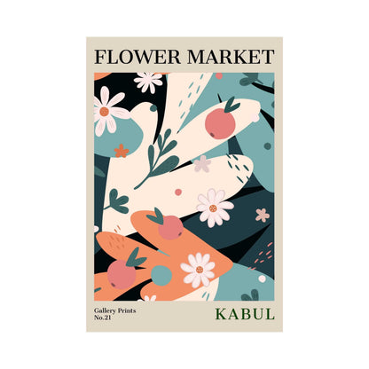 Kabul Flower Market Poster | S01