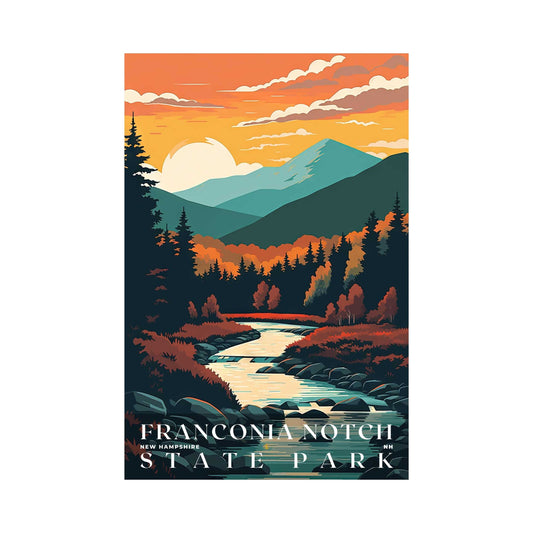 Franconia Notch State Park Poster | US Travel | S01