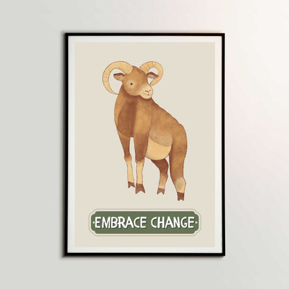 Embrace Change Goat Poster | S01