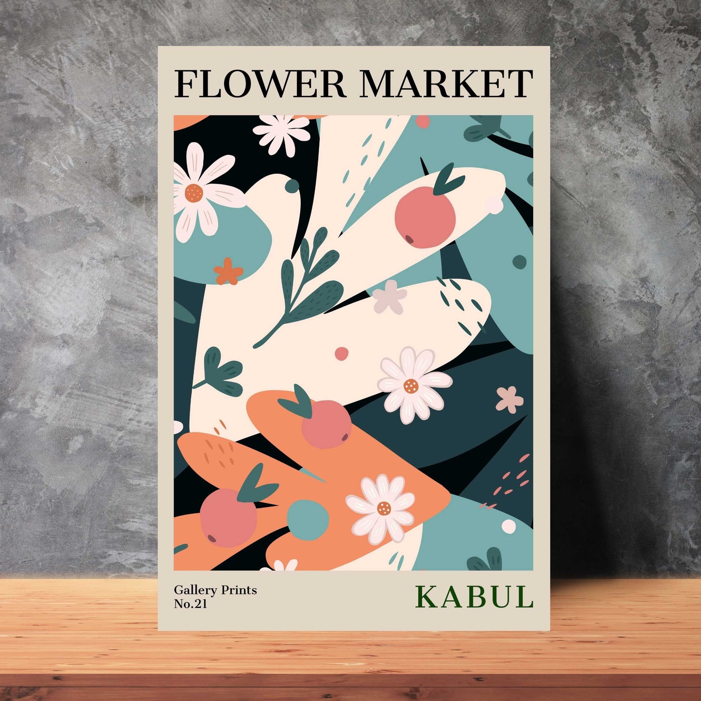 Kabul Flower Market Poster | S01