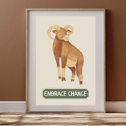 Embrace Change Goat Poster | S01