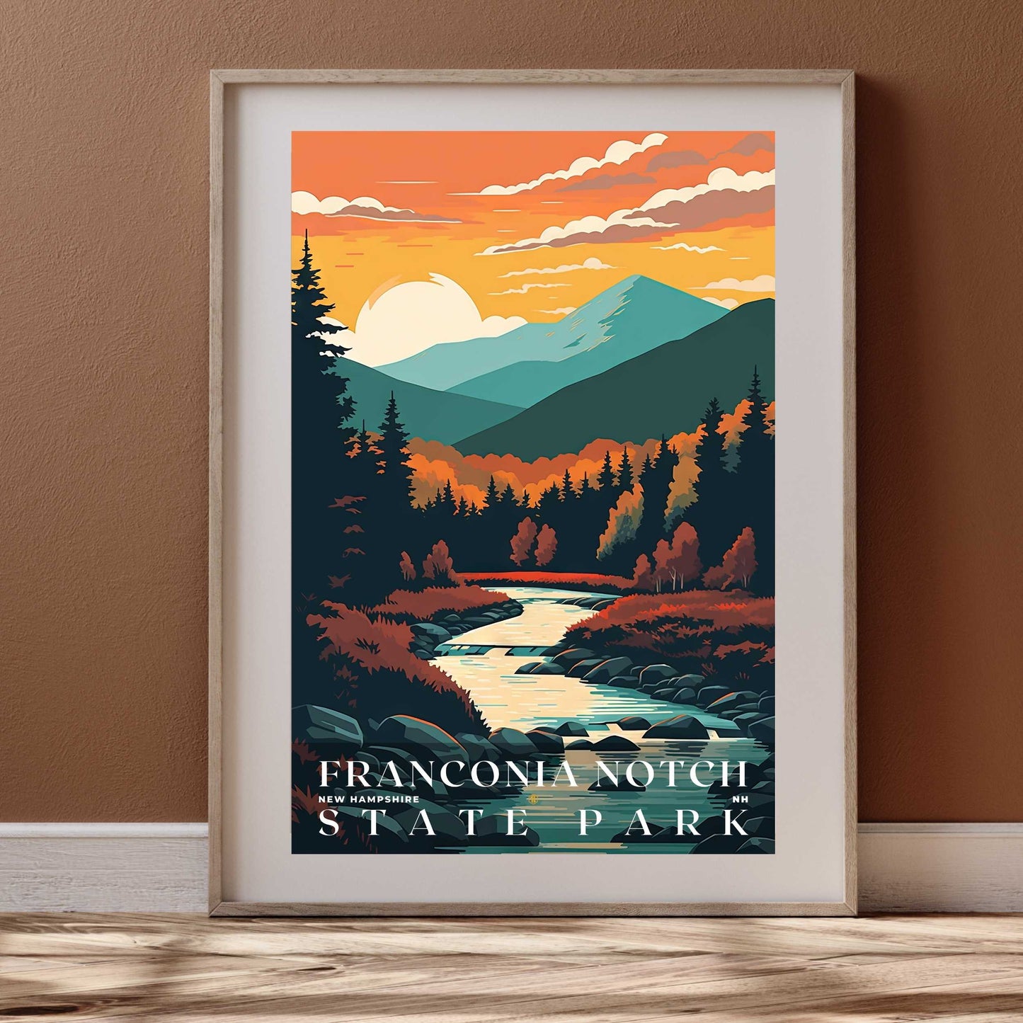 Franconia Notch State Park Poster | US Travel | S01